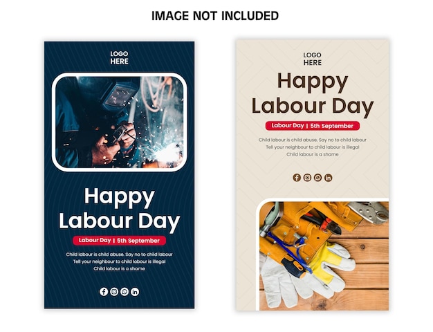 Happy labor day post design