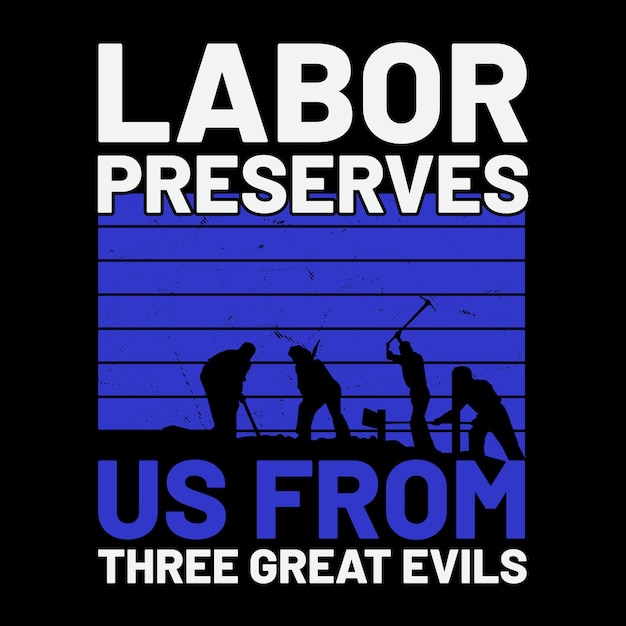 Vector happy labor day t-shirt design usa