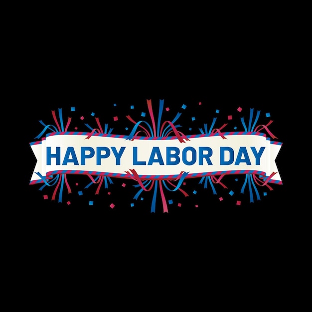 T-shirt happy labor day design usa