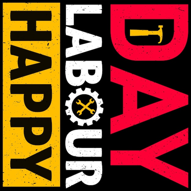 Happy labor day t shirt design vector