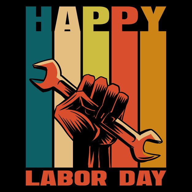 Happy labor day t shirt design