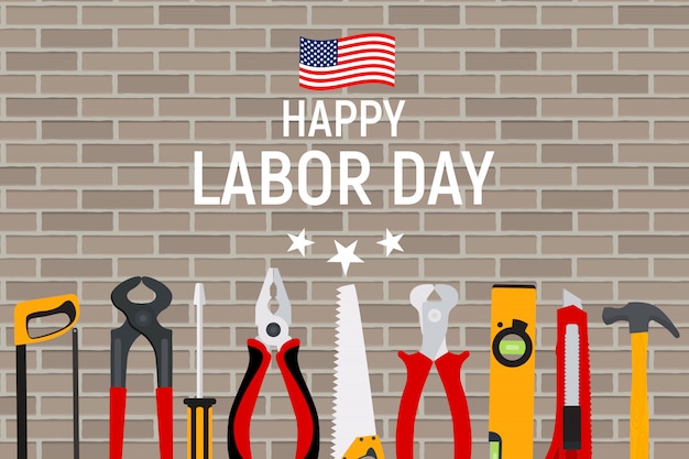 Happy labor day in usa greeting