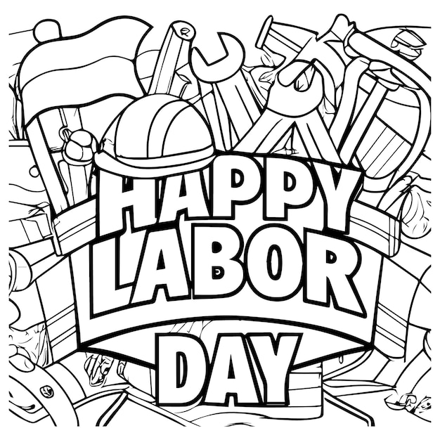 Happy labor day vector