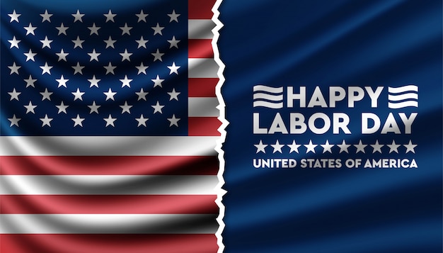 Happy Labor Day Verenigde Staten van Amerika achtergrond sjabloon.