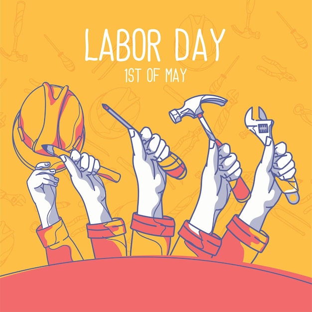 Vector happy labor day