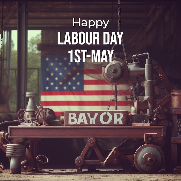 Vector happy labour day background design