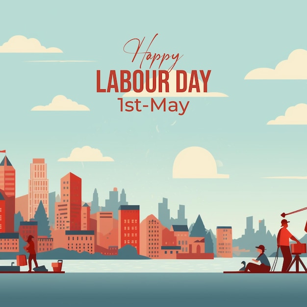 Happy labour day background design