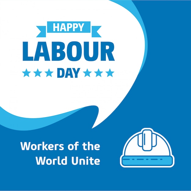 Vector happy labour day background