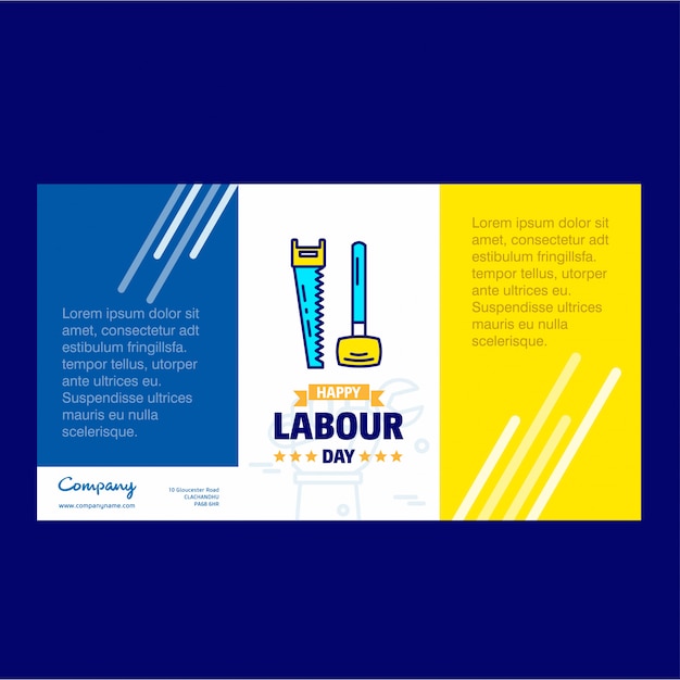 Vector happy labour day background