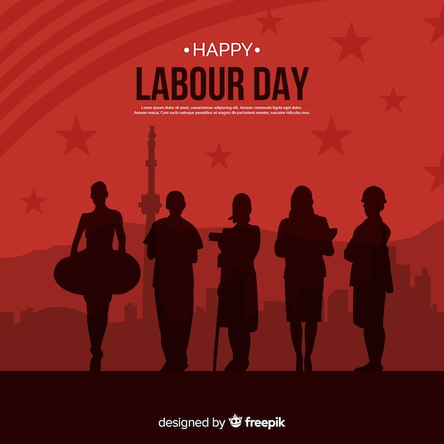 Vector happy labour day background