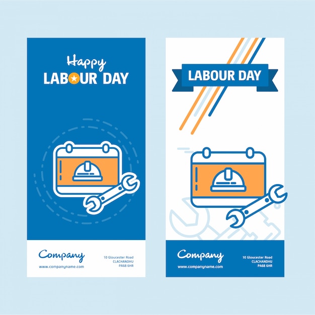 Happy labour day banner