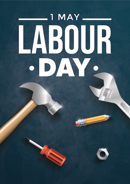 Happy Labour Day. Design template. illustration