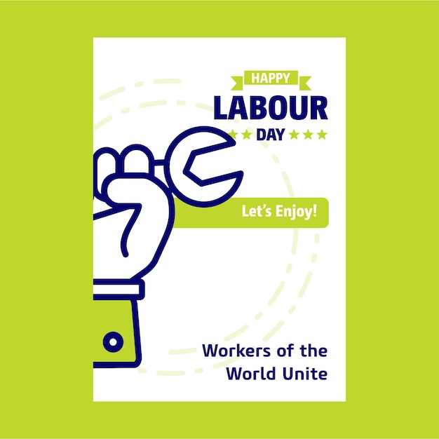 Happy Labour day design 