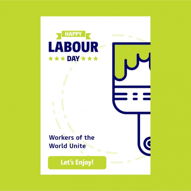 Happy labour day design