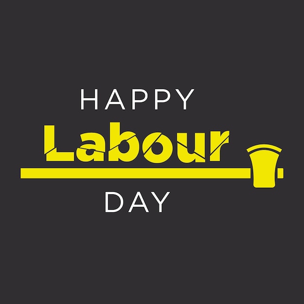 Happy labour day logo vector