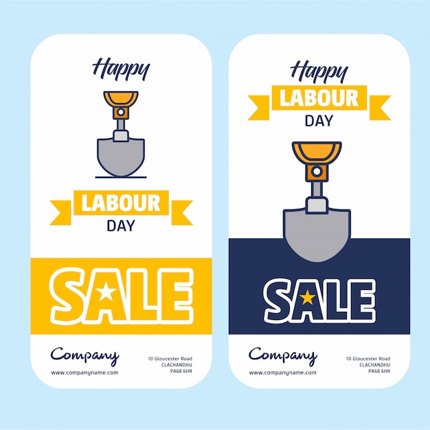 Happy Labour day Sale banner