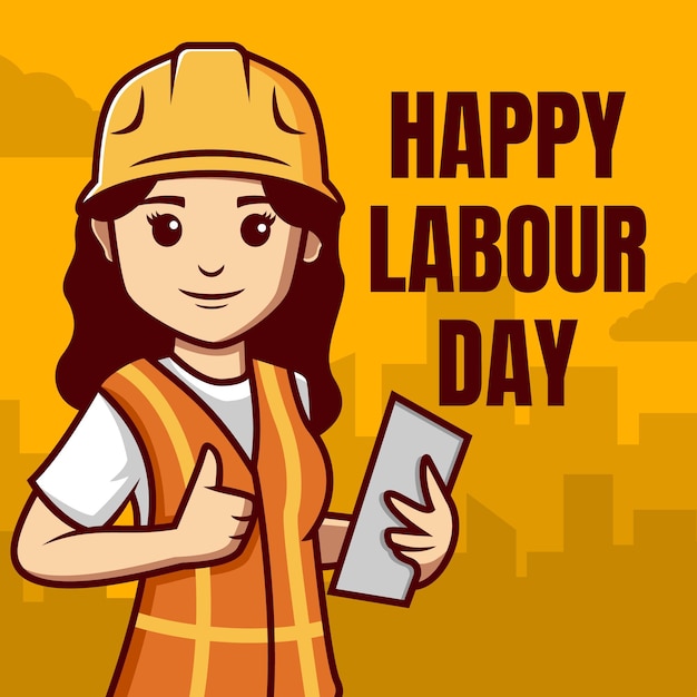 Happy labour day Vector