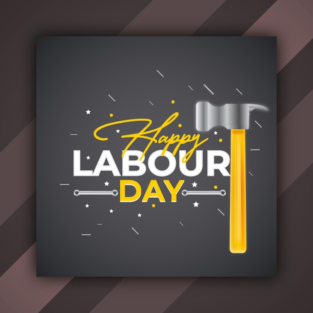 Vector happy labour day