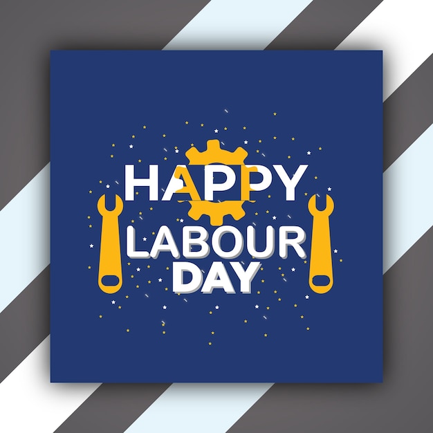 Vector happy labour day