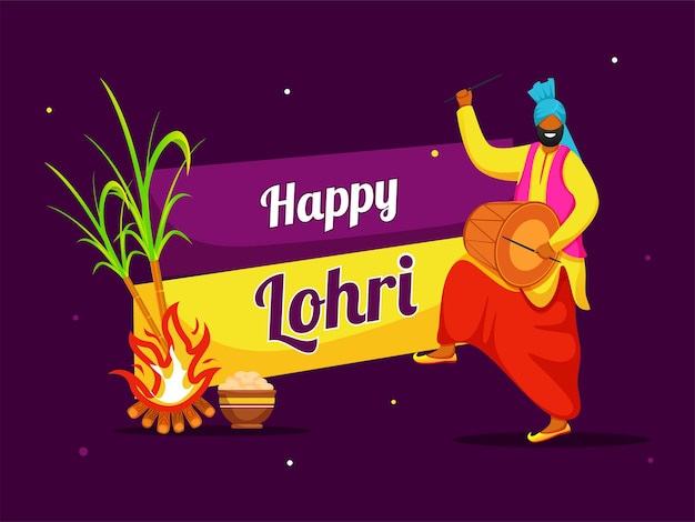 Happy Lohri Concept