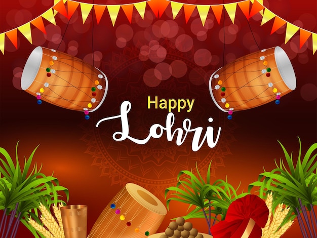 Happy Lohri viering wenskaart