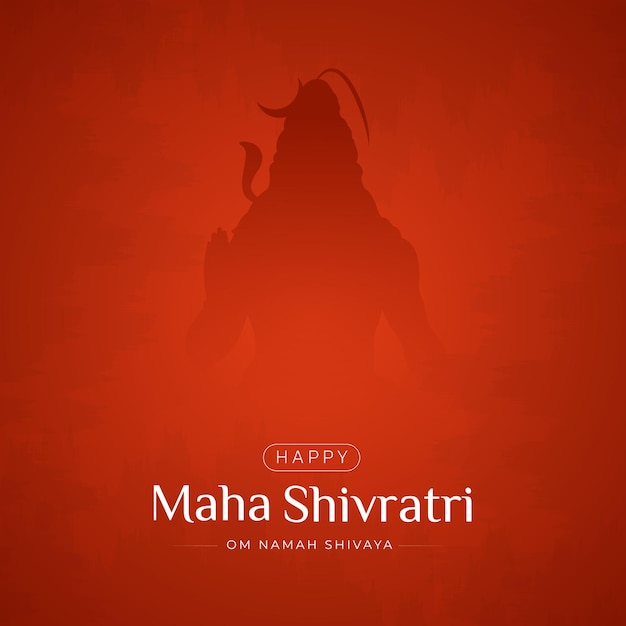 Дизайн постов в социальных сетях Happy Maha Shivaratri