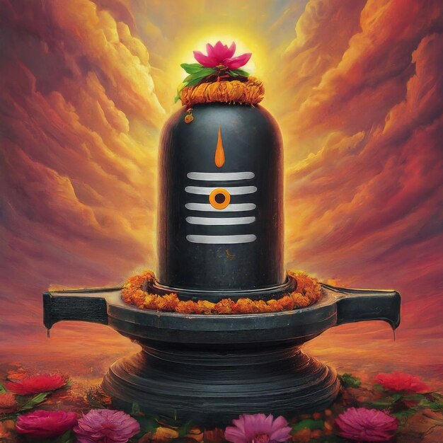 Vector happy maha shivratri hindoe feest achtergrond vector happy maha shiva rati hindoe festival achtergrond