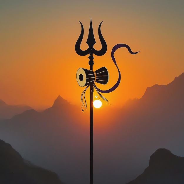 Happy Maha Shivratri hindoe feest achtergrond vector Happy Maha Shiva Rati hindoe festival achtergrond