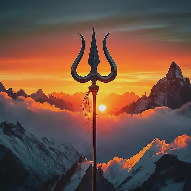 Happy Maha Shivratri hindoe feest achtergrond vector Happy Maha Shiva Rati hindoe festival achtergrond