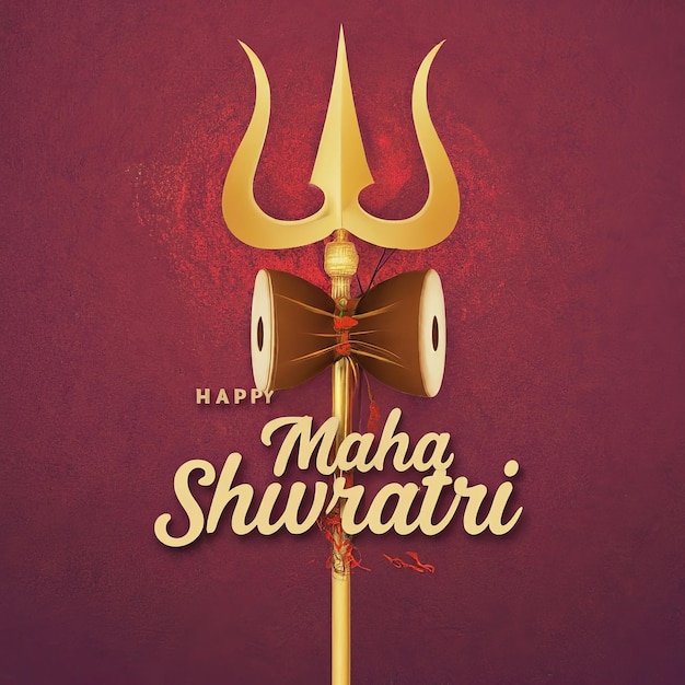 Vettore happy maha shivratri festival indù sfondo vettore happy maha shivratri festivi indù backg