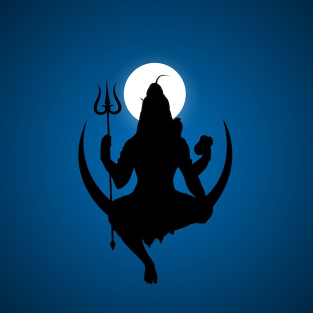 Vector happy maha shivratri social media post