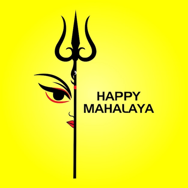 Happy mahalaya social media post design