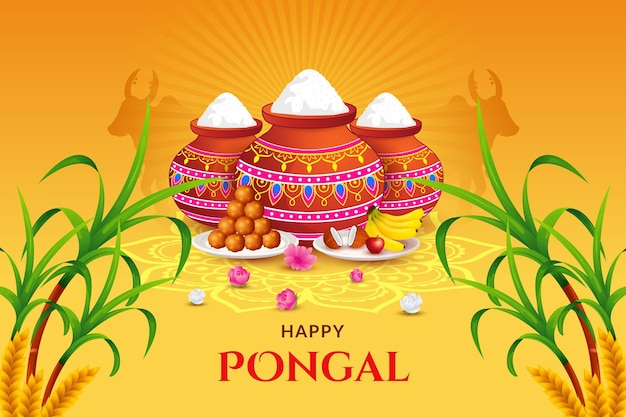 Happy Makar Sankranti, pongal, Lohri, Uttarayan festival Greeting