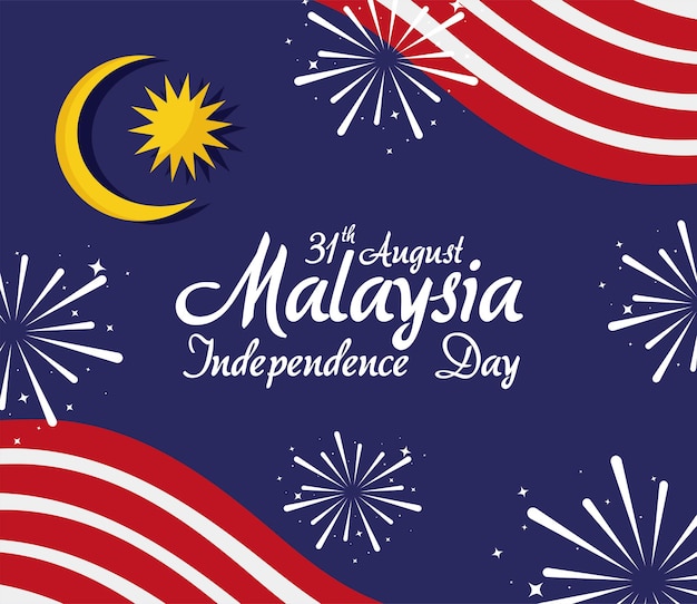 Premium Vector Happy malaysia independence day