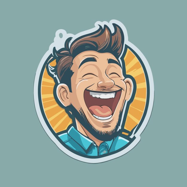 Vector happy man cartoon vector