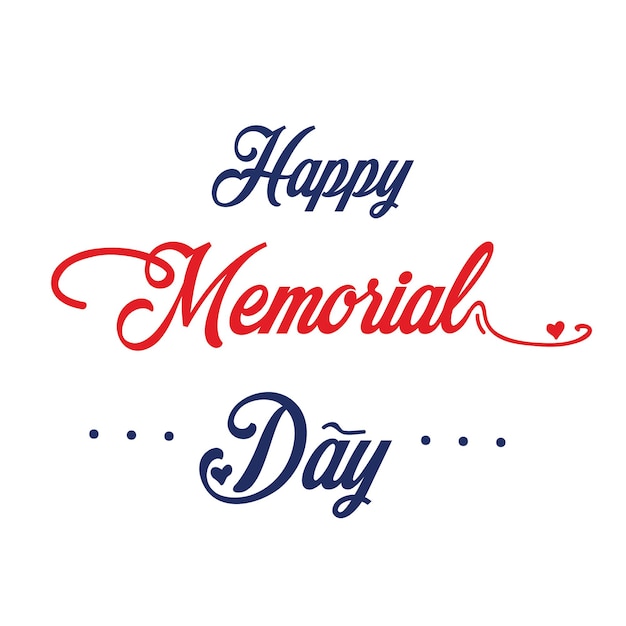 Happy Memorial Day Celebration Vector Template Design Illustration