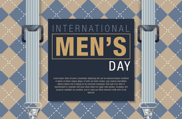 Happy Men's day greetings card