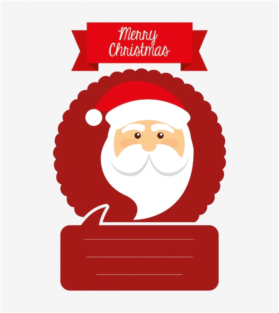 Vector happy merry christmas design