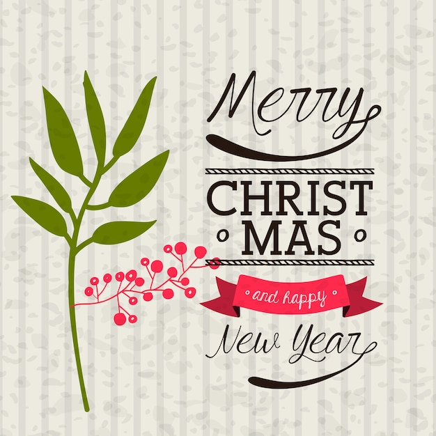 Happy merry christmas design