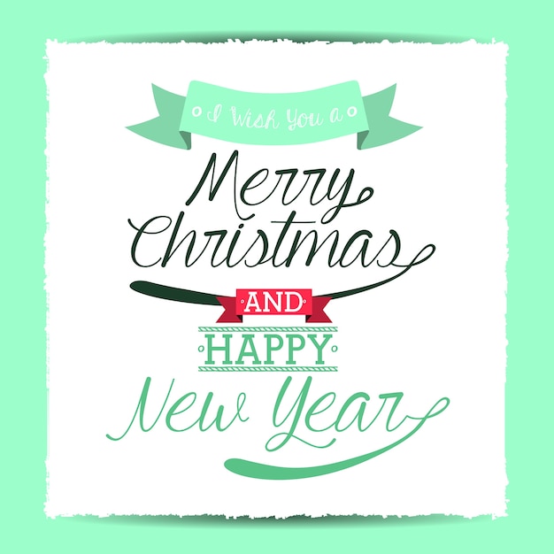 Vector happy merry christmas design