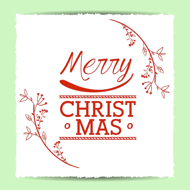 Vector happy merry christmas design