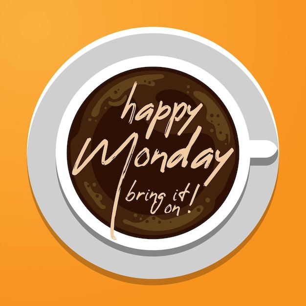 Happy monday abstract background