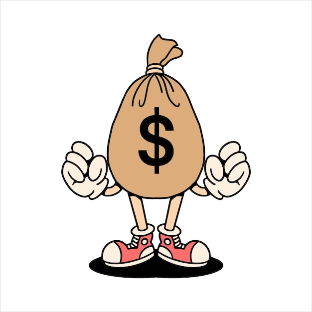 happy money cartoon vector design