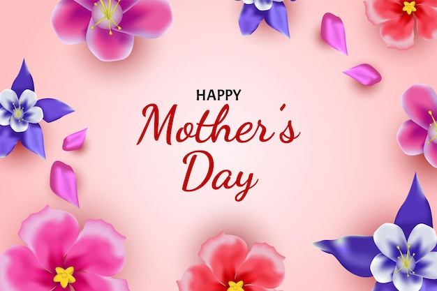 Happy Mother Day background flower