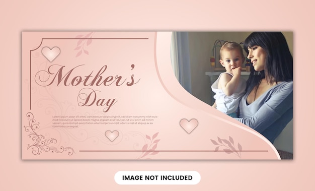 happy mother day banner design