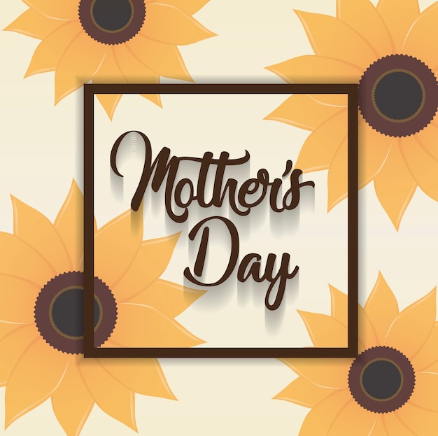 Vector happy mother day card