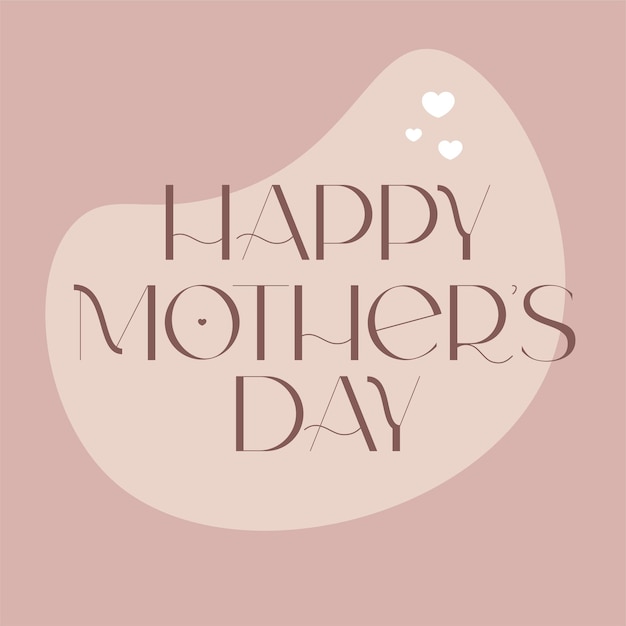 Happy mother day design for card invitation posters