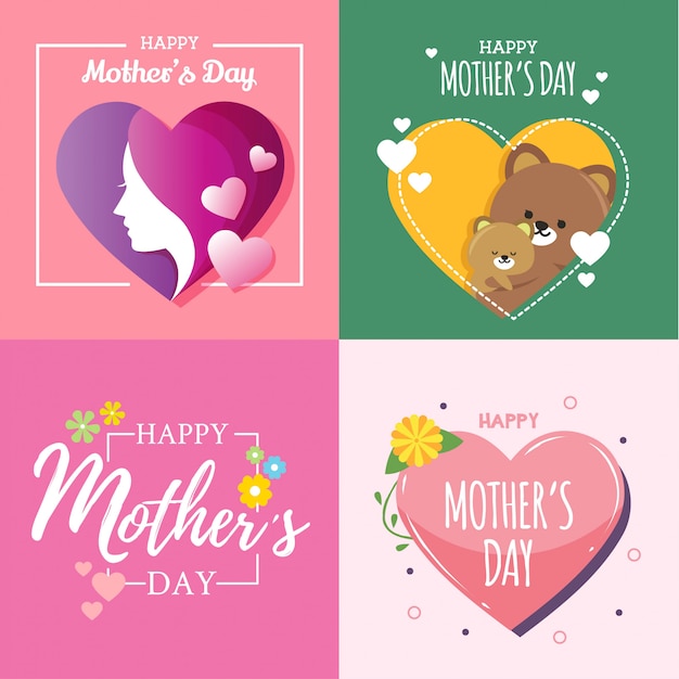 Happy mother day illustration