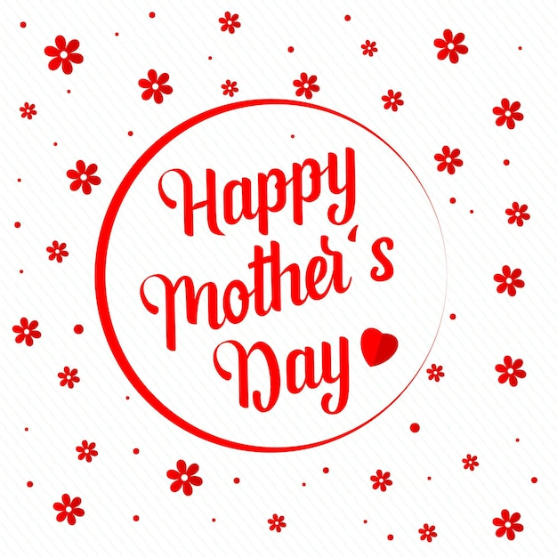 Happy mother day post text editable free Vector