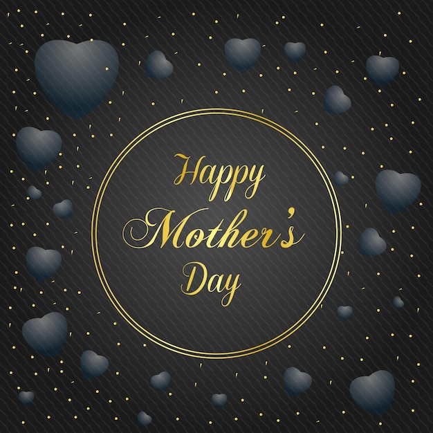 Vector happy mother day post text editable free vector